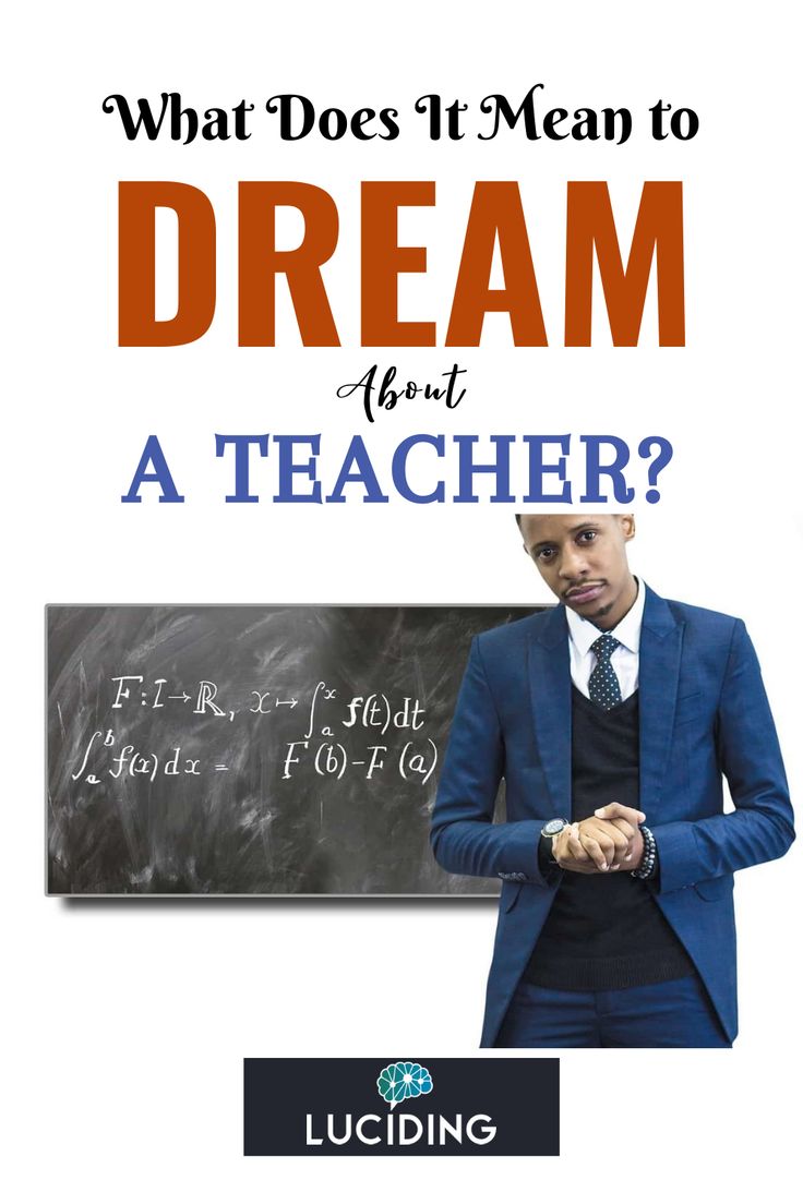 Mysterious teacher dream image